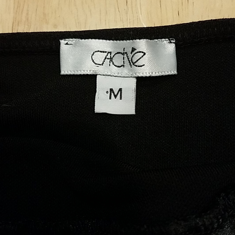 Cache Black Embellished Halter Top Medium - image 4